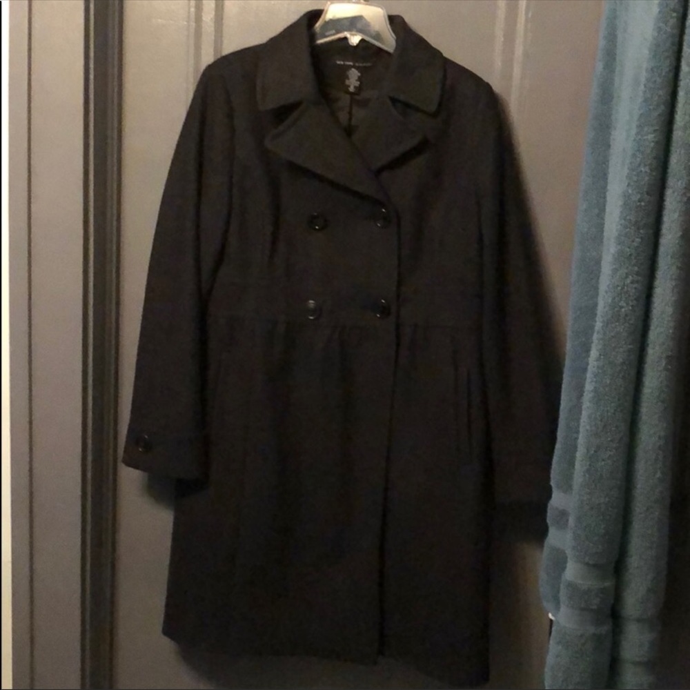 New York Co Peacoat size 12. Wool and very warm.